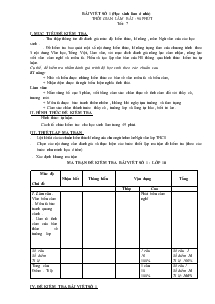 Bài viết số 1 (học sinh làm ở nhà) thời gian làm bài : 90 phút