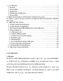 Các bài toán về đa giác