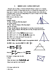 Chuyên đề Định lý Talet – tam giác đồng dạng