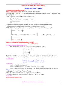 Chuyên đề : Hệ phương trình đại số