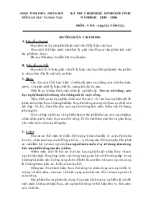 Đáp án Kỳ thi chọn học sinh giỏi tỉnh năm học 2005 – 2006