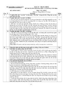 Đáp án - Thang điểm đề thi tuyển sinh đại học, cao đẳng năm 2006 môn: văn, khối c