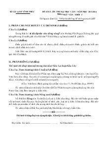 Đề kiểm tra chất lượng ôn thi đại học lần 1 năm học 2013-2014 môn: ngữ văn - khối c