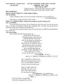 Đề thi chọn học sinh giỏi cấp tỉnh năm học: 2012 – 2013 môn: ngữ văn trung học phổ thông