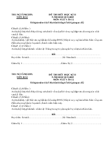 Đề thi hết học kì II năm học 2012-2013 môn ngữ văn 12