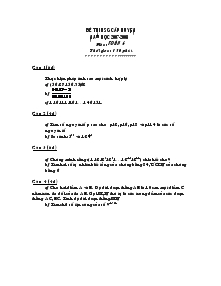 Đề thi học sinh giỏi cấp huyện năm học 2007-2008 môn: toán 6 thời gian: 150 phút