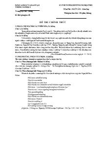 Đề thi Kỳ thi tốt nghiệp trung học phổ thông năm học 2013 môn thi : ngữ văn 12