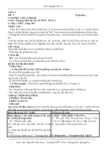 Giáo án Ngữ Văn 11 Trường THPT  A Túc- Hướng Hóa- Quảng Trị