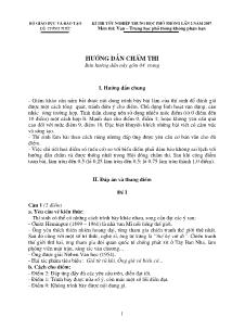 Kì thi tốt nghiệp trung học phổ thông lần thứ 2 năm 2007 Môn thi: Văn – Trung học phổ thông không phân ban