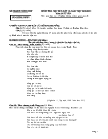 Kiểm tra học kì I, lớp 12, năm học 2012-2013 môn: ngữ văn