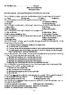 Kiểm tra môn Ngữ Văn Lớp 11 Thời gian 15 phút