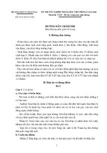 Kỳ thi tốt nghiệp trung học phổ thông năm 2008 Môn thi: Văn – Bổ túc trung học phổ thông