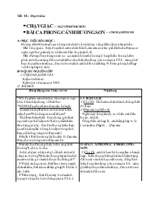 Tiết 18 : Đọc thêm: Chạy giặc – Nguyễn Đình Chiểu. Bài ca phong cảnh Hương Sơn – Chu Mạnh Trinh