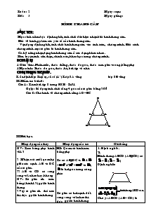 Chuyên đề Hình thang cân