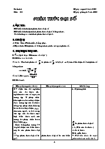 Chuyên đề Phân thức Đại số