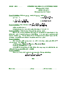Đề kiểm tra khảo sát cuối học kì II năm học 2013- 2014 Môn : Toán 8
