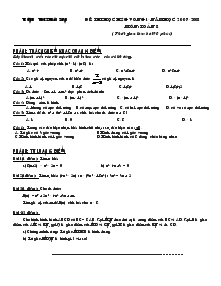 Đề thi học học sinh giỏi vòng 1- Năm học 2007-2008 môn: toán 8 ( thời gian làm bài 90 phút )