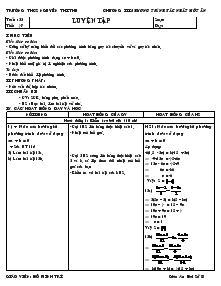 Giáo án Toán Lớp 8 Tuần 22 Tiết 47