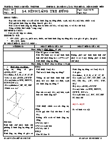 Giáo án Toán Lớp 8 Tuần 32 Tiết 60