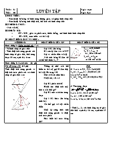 Giáo án Toán Lớp 8 Tuần 34 Tiết 66