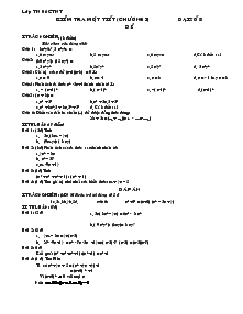 Kiểm tra một tiết (chương I) Đại Số 8