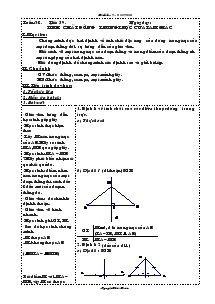Bài giảng Tính chất đường trung trực của tam giác