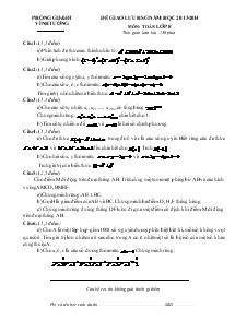 Đề giao lưu hsg năm học 2013-2014 Môn: Toán Lớp 8