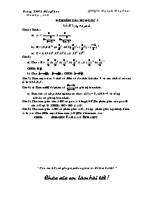 Đề kiểm tra học sinh giỏi lớp 7