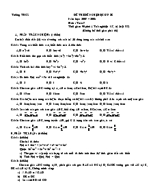 Đề thi đề nghị học kỳ IInăm học: 2007 – 2008 môn : toán 7