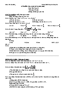 Đề thi học kì I(2007-2008) Môn: Toán 8 Trường THCS Nguyên Công Trứ
