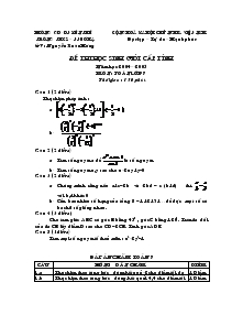 Đề thi học sinh giỏi cấp tỉnh cho năm học 2004 – 2005 môn : toán lớp 7