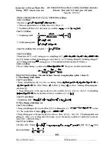 Đề thi kiểm tra chất lượng năm học 2010-2011 môn thi: toán khối b-d (thời gian 180 phút)