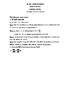 Đề thi ô-Lim -pic huyện môn toán lớp 8 Năm học 2006-2007