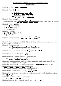Tuyển chọn một số bài toán nâng cao lớp 7