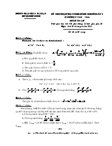 Đề thi chọn học sinh năng khiếu lớp 8 năm học 2010 - 2011 môn toán
