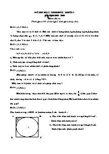 Đề thi học sinh giỏi - Khối 5 năm học: 2005 – 2006 môn: toán