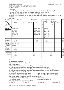 Bài giảng Tiết 69 : Kiểm tra 1 tiết học kì II
