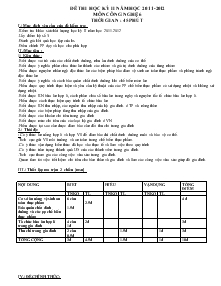 Đề Thi Học Kỳ II Năm Học 2011-2012 Công Nghệ 6