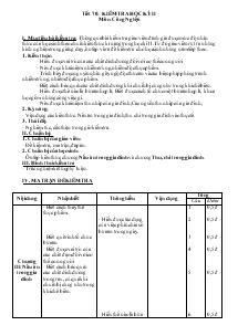 Giáo án Công Nghệ 6 - Tiết 70: Kiểm Tra Học Kỳ II