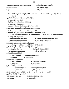 Đề 1 kiểm tra 1 tiết công nghệ 9 45 phút