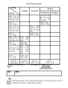 Đề thi học kỳ II - Năm học: 2011-2012 môn: công nghệ 9 thời gian: 45 phút