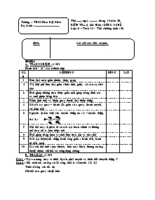 Kiểm tra:1 tiết-  Môn: Công nghệ 8