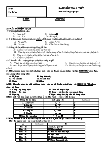 Bài 3 kiểm tra 1 tiết môn : công nghệ 9