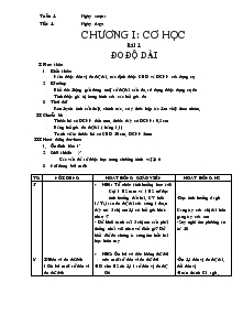 Bài giảng Bài 1: Đo độ dài