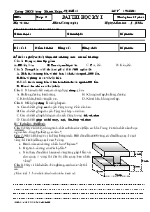 Bài thi học kỳ I môn Công nghệ - Trường THCS lương Khánh Thiện