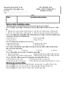 Đề 2 thi học kì II môn: công nghệ lớp 9 thời gian: 45 phút