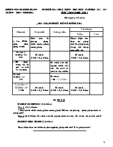 Đề kiểm tra chất lượng học kỳ I - Năm học 2012 - 2013 môn công nghệ lớp 9