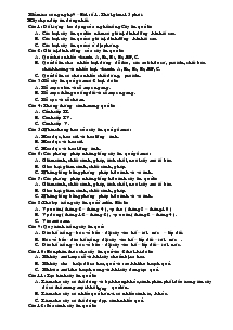 Kiểm tra công nghệ 9 – Bài số 1. Thời gian: 15 phút.