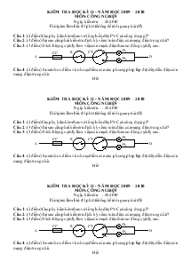 Kiểm tra học kỳ 2 - Năm học 2009 – 2010 môn: công nghệ 9