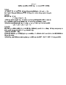 Bài giảng môn toán lớp 6 - Đề số 3 (Đề thi của tỉnh Hải Dương năm học 1999 – 2000)